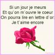 Mon coeur te dira .......